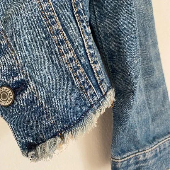 Girls Polo RL denim jacket size 5